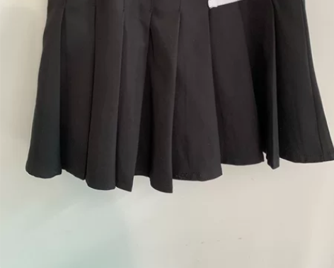 TB百褶裙春夏新款高腰学院风西装料秋季A字...