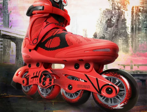 美洲狮溜冰鞋成人直排轮轮滑鞋成年男女旱冰鞋...