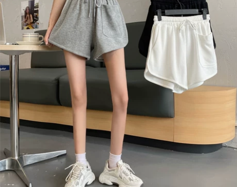 300斤大码胖mm运动短裤女夏季薄款高腰宽...