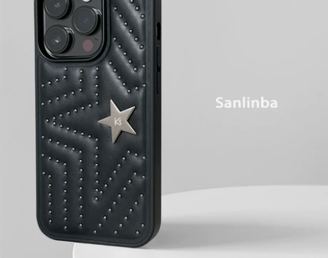 铆钉星星朋克重工金属皮革摇滚iPhone1...