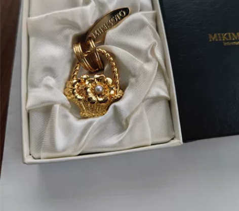 mikimoto/御木本, 鎏金花篮钥匙链...