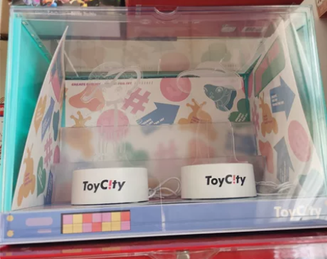 toycity玩具展示盒收纳盒 仅站柜几乎...