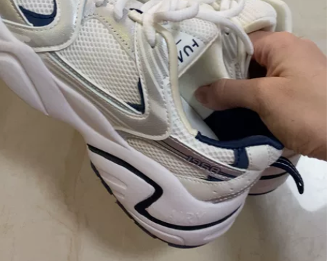 37码女士运动休闲增高白鞋 全新 仅试穿 ...