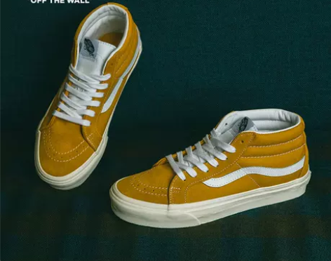 Vans范斯官方 姜黄色侧边条纹复古男鞋女...