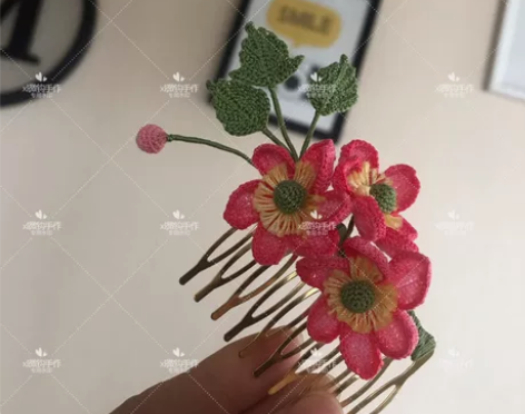 特价优惠全新汉服发簪 微钩野棉花发梳,微钩...