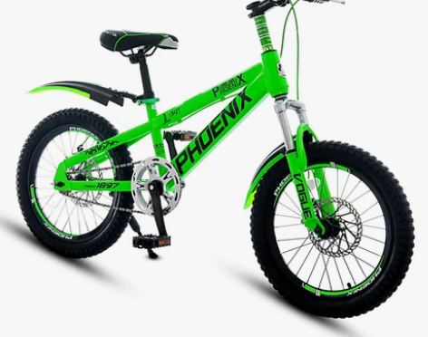 凤凰 儿童自行车 20寸男孩 单速双碟刹 ...