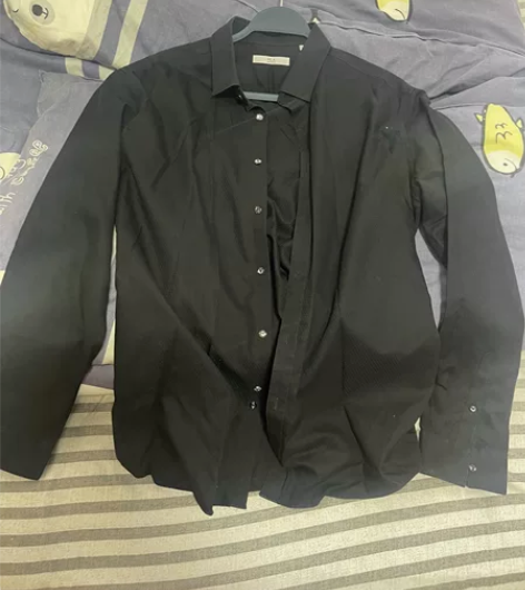 海澜之家男士黑色商务衬衫  42码的 感兴...