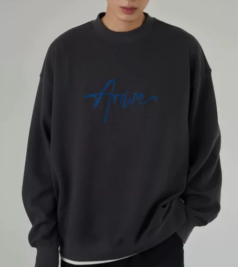 NEWG 2022秋季新款深灰色手写体锁链...