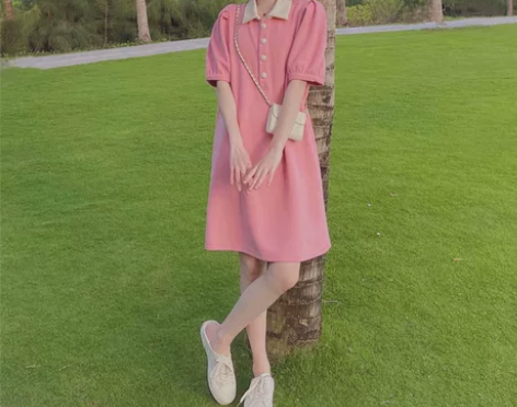 POLO领连衣裙 感兴趣的话点“我想要”和...