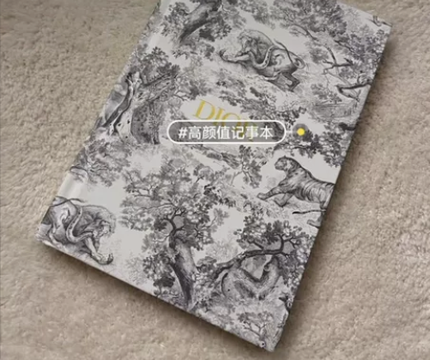 全新迪奥笔记本美妆柜台限量礼品,繁花系列笔...