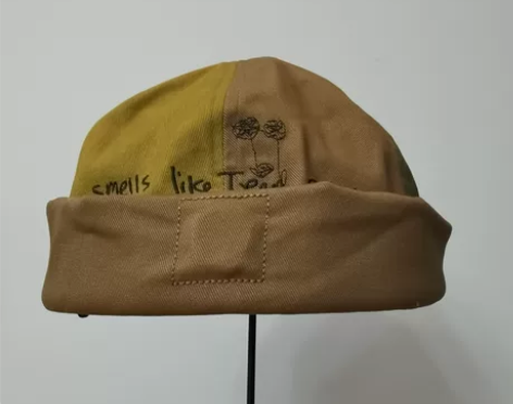 GENZERO花朵刺绣瓜皮帽秋冬夹棉款保暖...