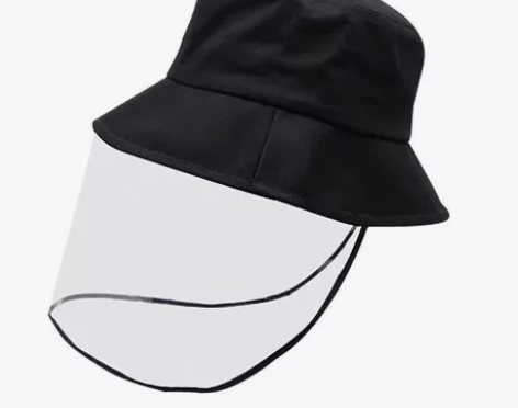 防疫帽罩大人防飞沫渔夫帽带可拆卸面罩成人脸...