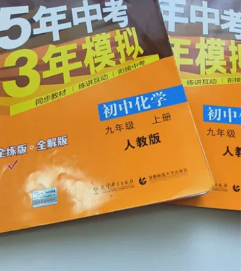 随缘【出】初中化学五三 上册有使用痕迹，练...