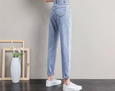 【礼遇价】哈伦牛仔裤女直筒宽松夏季薄款20...