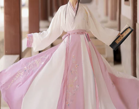 妃亦坊原创汉服女【云涧兔】晋制中国风交领齐...