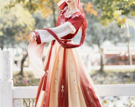 珍缕汉服正品坦领春夏 仅试穿，买来演出穿的...