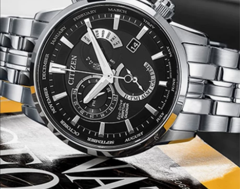 西铁城(CITIZEN)手表光动能大表盘多...