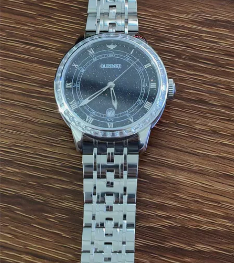 瑞士欧品客品牌正品名牌满天星男表潮流男款手...