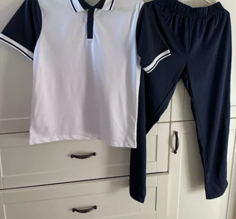 中小学生 标准运动校服一套 短袖上衣+运动...