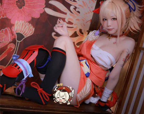服装原神cosplay服 宵宫cos服 烟...