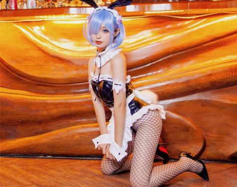 出  蕾姆兔女郎cos     非名衣服+...
