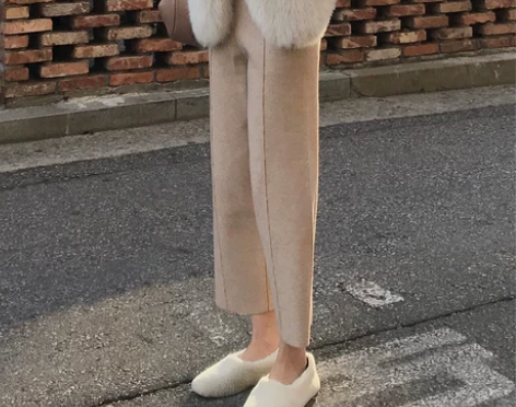 cheeseY坠感阔腿裤女秋冬2018新款...