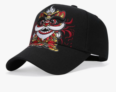 男式棒球帽中国风3D刺绣硬顶帽子男专柜正品...