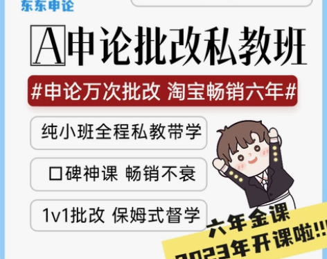 申论考试 教材东东A申论批改私教班 申论一...