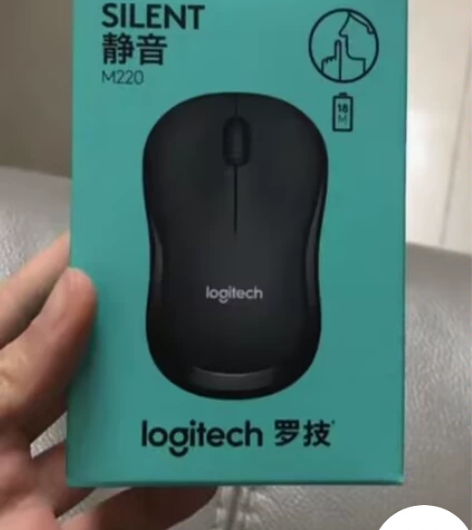 罗技M220无线静音鼠标笔记本台式机电脑办...