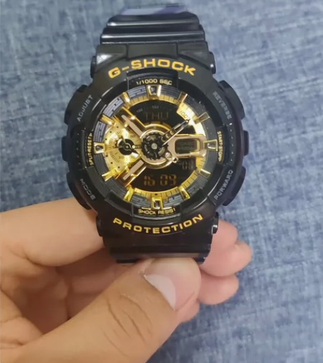 卡西欧黑金手表，家里亲戚代购回来的，正品，...