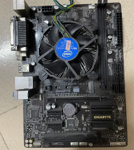 技嘉b250m-d3v主板，插上电脑无法开...