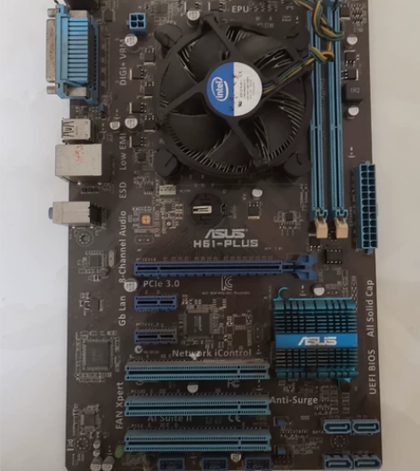 H61plus主板加cpu,当坏的出,cp...