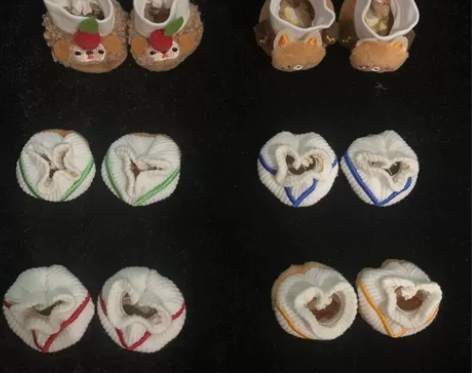 出20cm棉花娃娃娃鞋 日山鹅鹅ress动...