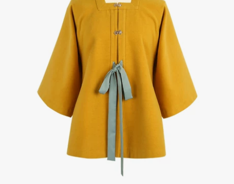 七月夕 故人游 明制汉服短袄 方领半袖 汉...