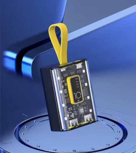 【厂家直销】新款朋克风透明机甲充电宝10W...