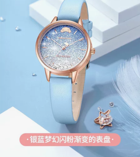 正港ZGOx玉桂狗手表女款初高中学生小众三...