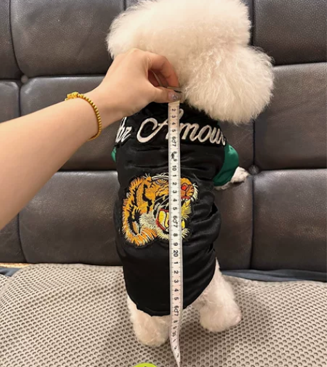 全新宠物狗狗猫猫棒球棉服 独家定制老虎刺绣...