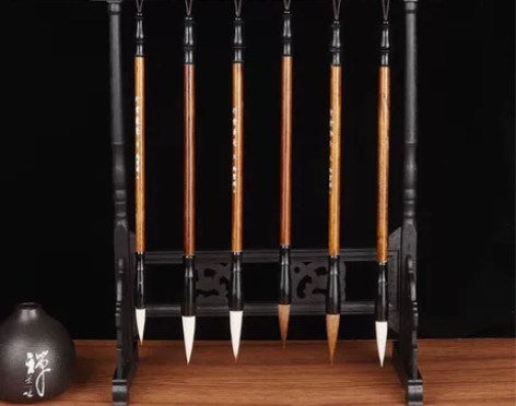 毛笔架笔挂毛笔挂复古挂笔架简约书法挂毛笔架...