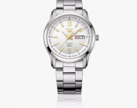 SEIKO精工5号机械男表 商务休闲双历全...