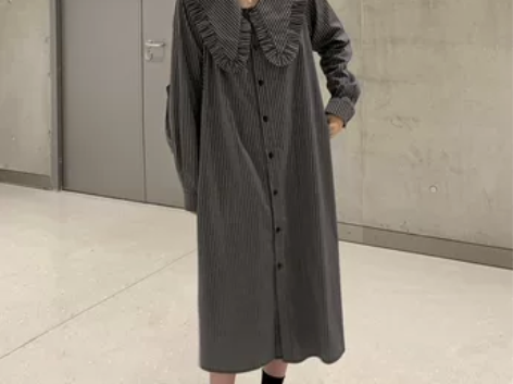 秋装2022年新款桔梗法式气质高级感娃娃领...