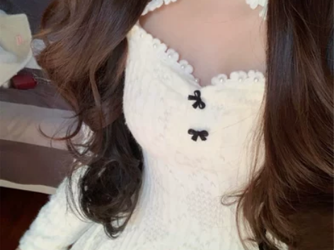 冬季连衣裙2022年女蝴蝶结秋季裙子高级感