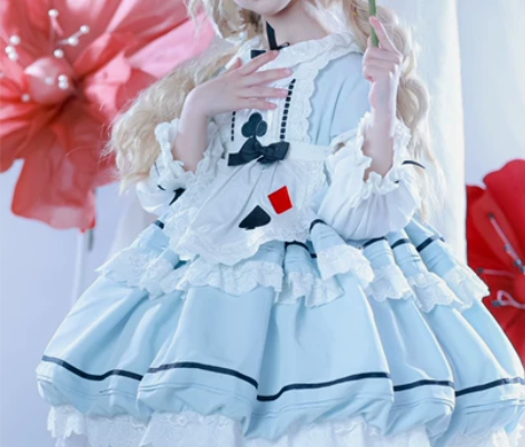 鱼姐姐小鱼塘工作室爱丽丝花苞裙100码 裙...