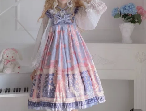 洋娃娃与千纸鹤蓝色,M码 几乎没有什么瑕疵...