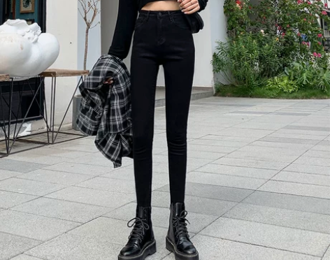 【过年不打烊】2020年秋冬灰黑色牛仔裤女...