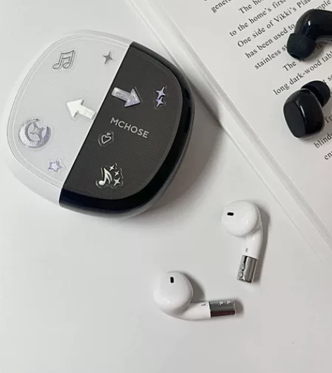 迈从黑白双耳耳机 全新仅拆封 未使用