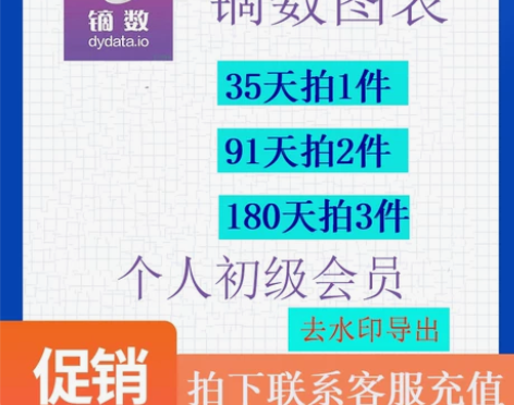 镝数图表会员 初级版会员模板素材无水印