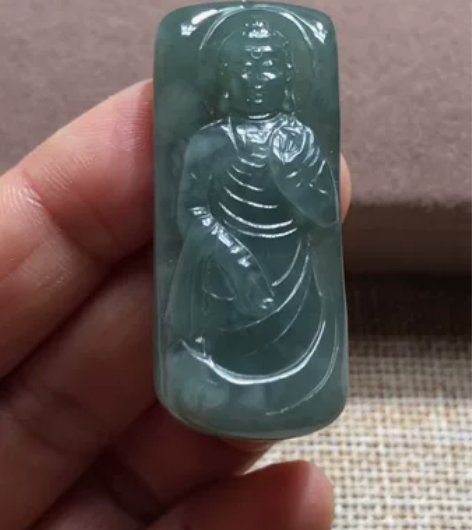 翡翠A货玉石玉雕文玩收藏 冰油青 老油青大...