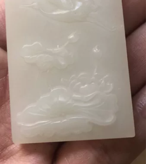 和田玉羊脂白玉,标价就是卖价,仙鹤,莲花,...
