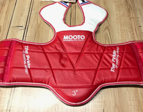 全新极微瑕疵 跆拳道护身MOOTO斜纹 ...
