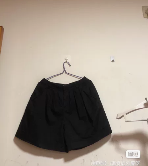 GAP女士黑色阔腿短裤热裤夏季160码 第...